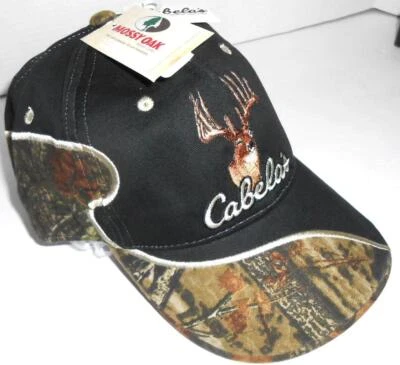 Vintage NOS Cabela's Mossy Oak 12 Point Buck Hunting Hat Adjustable Too Cool! - Image 1 of 4