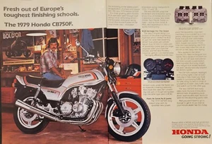 1979 Honda CB750F 2pg Motorcycle Print Ad DOHC four valve - Picture 1 of 1