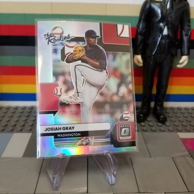 2022 Donruss Optic The Rookies Prizm TR-4 Josiah Gray - Washington Nationals - Image 1 of 2