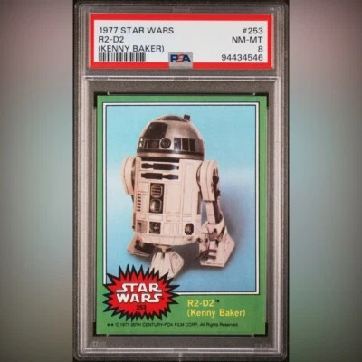 1977 Star Wars #253 R2D2 Kenny Baker PSA 8 FRESHLY GRADED - Image 1 of 3