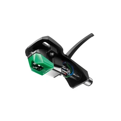 Audio Technica VM95E/H Cartridge Elliptical Stylus mounted on AT-HS6BK headshell - Image 1 of 4