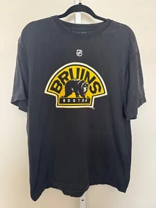 Boston Bruins Shirt Mens Large Lucic 17 NHL Black NHL Short Sleeve Vtg Style - Picture 1 of 6