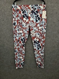 Utopia by Hues Leggings Womens XL Jasmine Haze 36x29 Mid Rise Skinny Multicolor - Picture 1 of 14