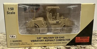 Norscot Caterpillar Cat Military CB-534D Vibratory Asphalt Compactor 1:50 55255 - Image 1 of 4