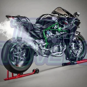 Modelo de motocicleta fundido a presión de metal aleación dinámica pulverizable arrancable Kawasaki H2R 1:6 - Imagen 1 de 9