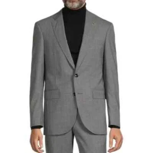 Ted Baker Suit Jacket Men's 40R Gray Texture Jay CT Sport Coat Only - Picture 1 of 13