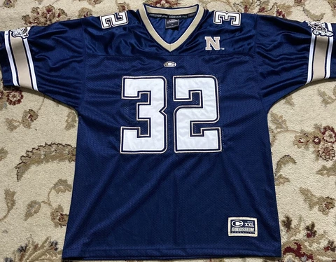 Navy Midshipmen Navy Colosseum Jersey #32 Size M Adult Blue Football Cover