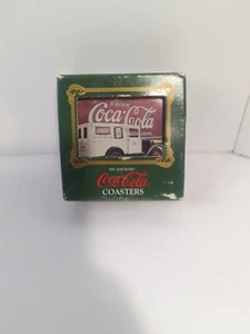 Vintage, Coca-Cola Set of 6 Coasters Delivery Trucks of the 1900s W Box - Picture 1 of 8
