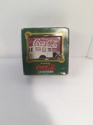 Vintage, Coca-Cola Set of 6 Coasters Delivery Trucks of the 1900s W Box - Image 1 of 4