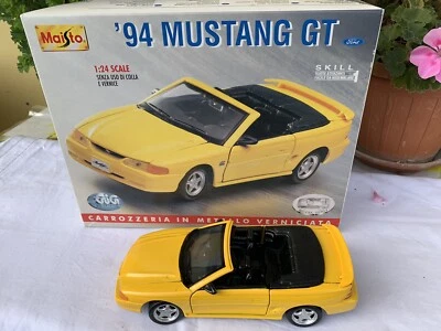 Mustang GT 1994 Metal Kit Maisto 1:24 No Politoys Mebetoys Solido  - Immagine 1 di 4