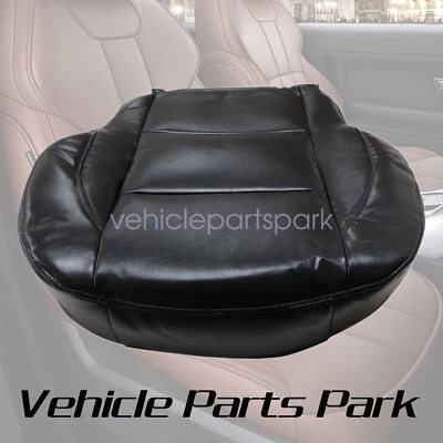 Cubierta de asiento de cuero gris oscuro para parte inferior del conductor delantero izquierdo Nissan Titan SE 05-15 Foto 1 de 4