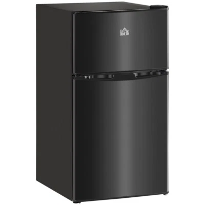 3.2 Cu.Ft Mini Fridge with Freezer Double Door Compact Refrigerator with Adjust - Image 1 of 4