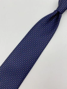 Nordstrom Blue Micro Dot Tie Patterned 100% Silk 59" X 3 1/2" Smartcare - Picture 1 of 4
