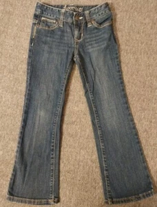 Old Navy Jeans Girls Size 5T Dark Blue Denim Boot-Cut - Picture 1 of 17