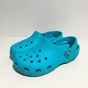 Crocs Teal Blue Confort Walking Waterproof Shoes - Picture 1 of 7