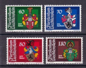 Liechtenstein MNH ** 732-5 Coats of arms 1982 - Picture 1 of 1