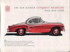 Daimler Conquest Roadster Fixed Head Coupé UK Markt Verkaufsbroschüre/Broschüre