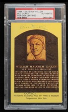 1964 National Baseball Hall of Fame and Museum Postcards Bill Dickey Auto HOF
