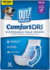 Pet Care Disposable Male Dog Diapers | Absorbent Male Wraps with Leak Proof Fit 