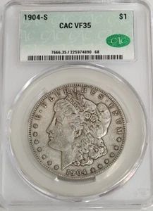 1904-S VF35 Morgan Silver Dollar CACG - Picture 1 of 2