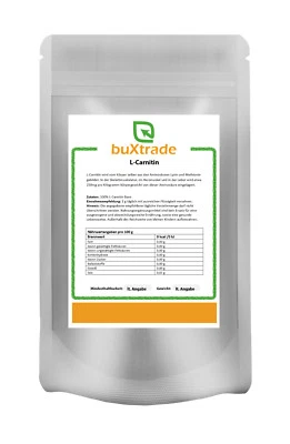 BUXTRADE24 5 kg | L-Carnitin Base Pulver | Aminosäure | Nutrition | L - Carnitin | 5.000g