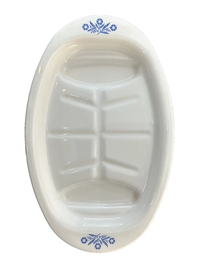 Vintage Corning Ware P-19 Large Platter Blue Cornflower Pattern - Изображение 1 из 4