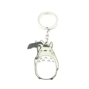 Totoro Silvertone Anime/Manga Charm Pendant Key Chain - Picture 1 of 1