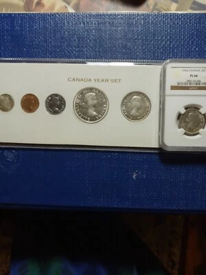 Canada 1954 coin set - Image 1 of 4