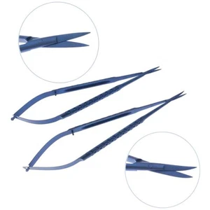 Neurosurgery Micro Scissors Ophthalmic Titanium Microsurgical instruments - Picture 1 of 11