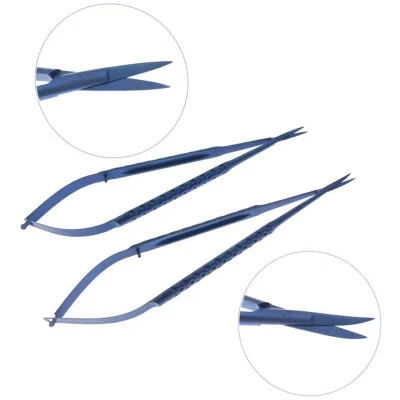 Neurosurgery Micro Scissors Ophthalmic Titanium Microsurgical instruments - Image 1 of 4