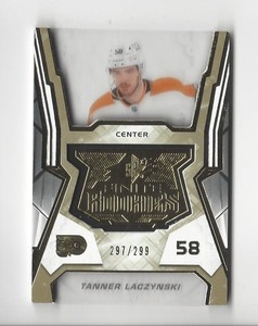 2021-22 SPx Finite Rookies Gold #F27 Tanner Laczynski Rookie Flyers /299 