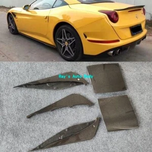Fits For Ferrari California T Carbon Fiber Rear Bumper Splitter Diffuser Lip - Picture 1 of 7