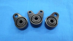 HONDA TRX ATC 250R BDT MOTORSPORTS BILLET EXHAUST MUFFLER HANGER MOUNTS BLACK - Picture 1 of 5