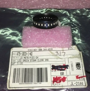 (99 PIECE LOT) LG M676-P1Q1-24 Green 570nm LED Indication Discrete 2V 2-SMD J-Le - Picture 1 of 1