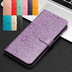 Daisy Pattern Wallet Case Phone Case Cover for ZTE Blade A53 Pro A34 A54 A33S - Picture 1 of 22