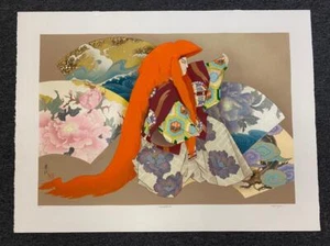 Haruyo Morita ~Masatsune~ Serigrafie Kunstdruck handsigniert limitierte Auflage asiatisch selten - Bild 1 von 11