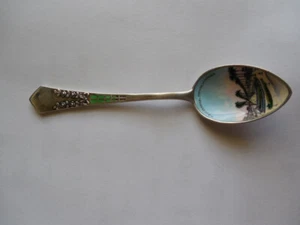 800 SILVER ANTIQUE RIO DE JANEIRO AVENIDA DE MANGUE SPOON 4 3/8" - Picture 1 of 5