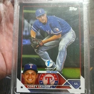 2023 Topps Series 1 1st Edition - Corey Seager #315 Black Foil /25 - Bild 1 von 8
