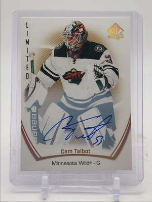CAM TALBOT 2021-22 SP AUTHENTIC LIMITED GOLD MINNESOTA WILD AUTO Q0107 - Image 1 of 2