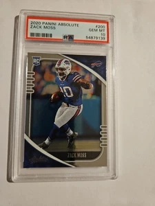 2020 Panini Absolute - Rookie Zack Moss #200 Blue (RC) - Picture 1 of 2