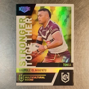 2024 NRL Elite Multicultural Round Card Haumole Olakau'atu MC14 Manly - Picture 1 of 2