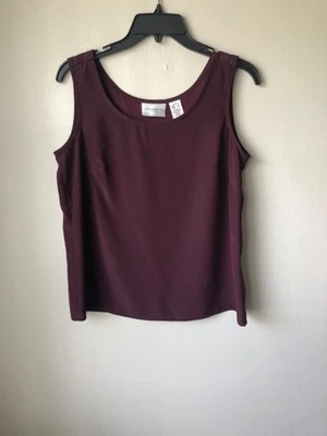 Liz Claiborne Petite S Small Women Tank Top Wine Color - Image 1 of 4