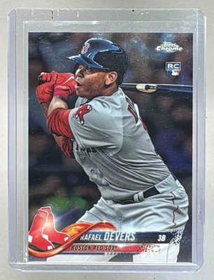 Rafael Devers 2018 Topps Chrome #25 controle remoto iniciante - Imagem 1 de 3