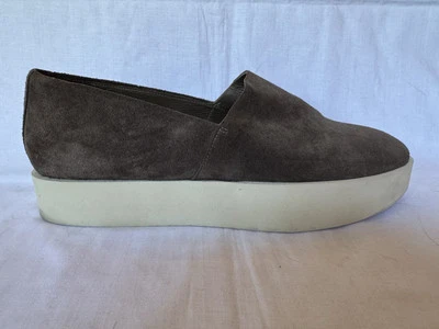 Coclico Gris Taupe Gamuza Plano Zapatos Informales 41 10 Sin Cordones Plataforma Blanca Foto 1 de 4