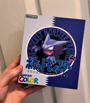 Custom Haunter USB C Rechargeable Gameboy Color W/ Matching Box Pokémon - Image 1 of 2