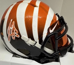 Joe Burrow Signed Custom Paint Helmet Fanatics COA Bengals One Of A Kind 🔥 - Picture 1 of 23