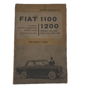 Fiat 1100 And 1200 Manual From 1953 - Picture 1 of 6