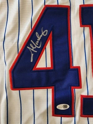 JOHN LACKEY Autographed 2016 World Series Chicago Cubs Home Jersey JSA Witnessed - Image 1 of 4