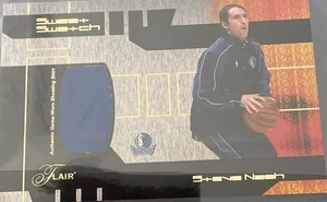 Steve Nash Oversized Card 2002 Fleer 483/625 Authentic Game Worn Shooting Shirt - Picture 1 of 2