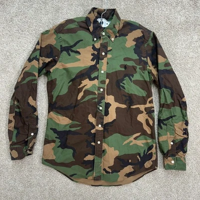 Camisa Ralph Lauren Calce Clásico Camuflada Con Botones Para Hombre Talla Pequeña Exterior Foto 1 de 4